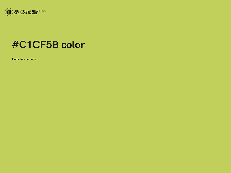 #C1CF5B color image