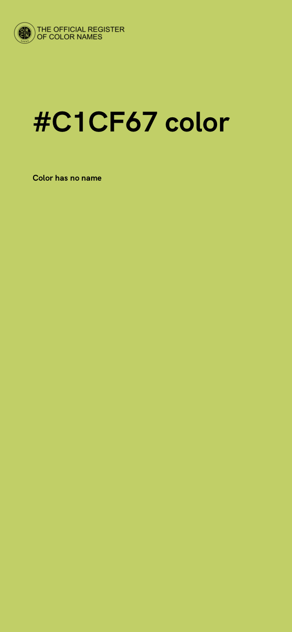 #C1CF67 color image