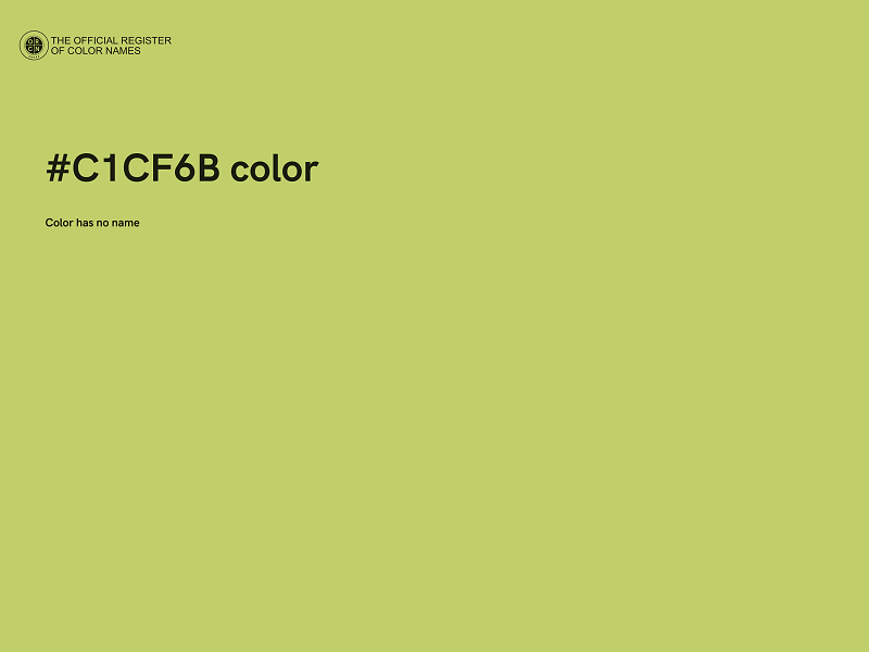 #C1CF6B color image