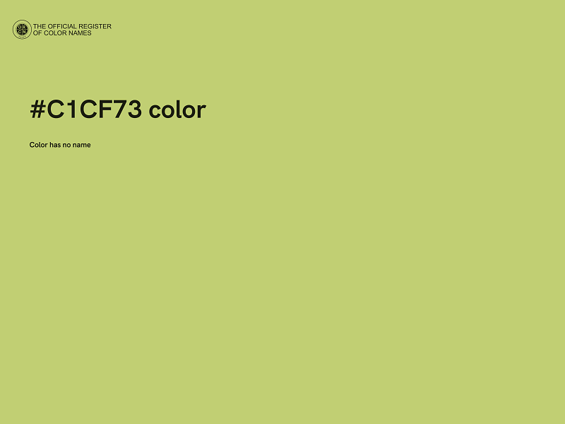 #C1CF73 color image