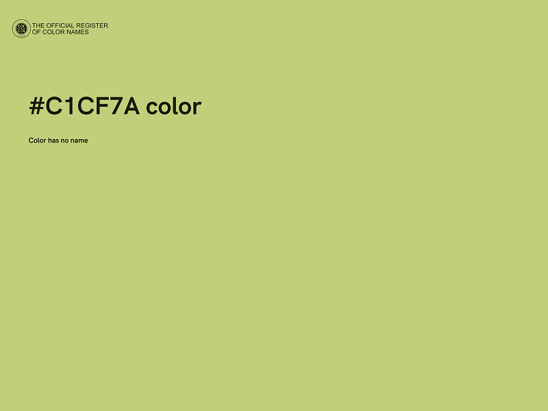 #C1CF7A color image