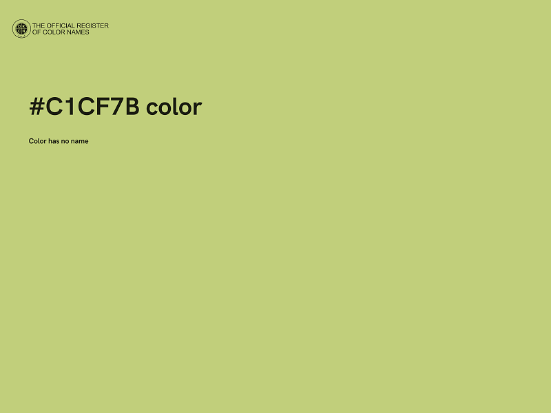 #C1CF7B color image