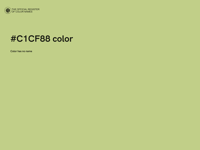#C1CF88 color image