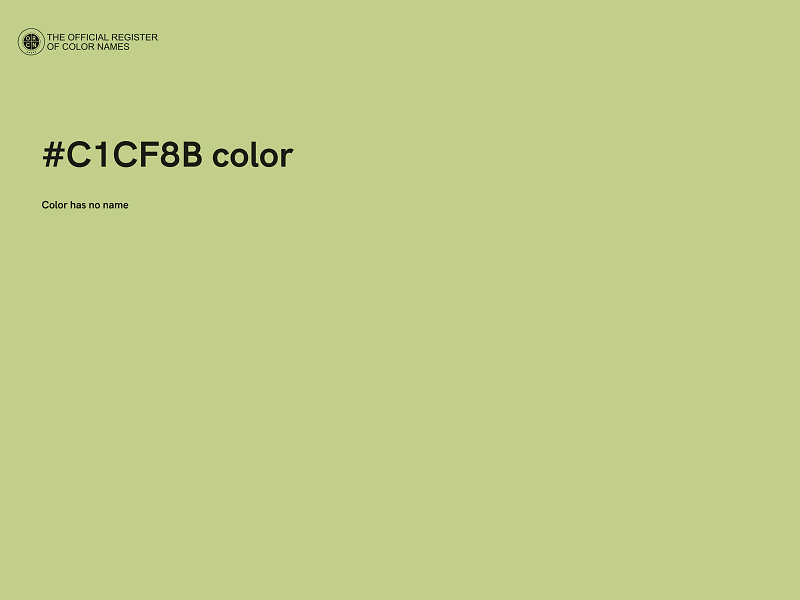 #C1CF8B color image