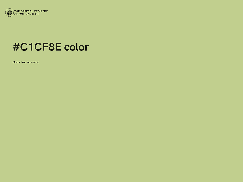 #C1CF8E color image