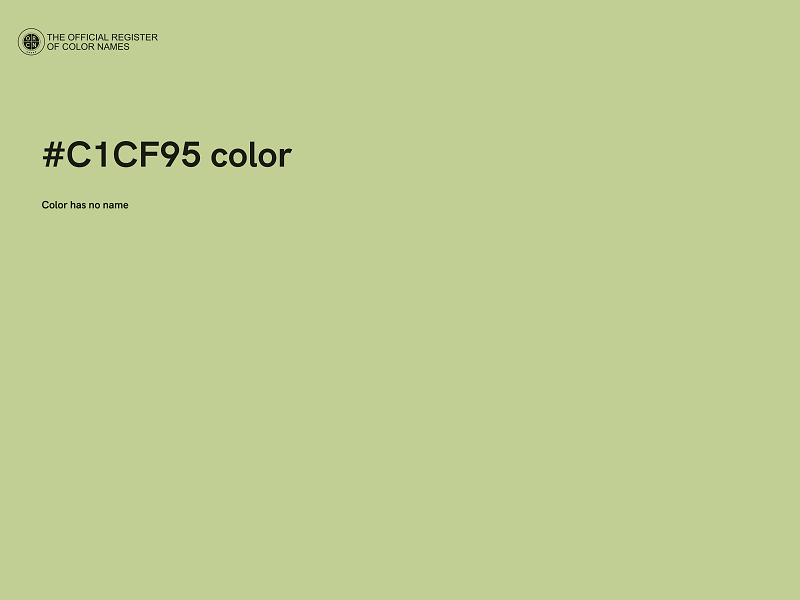 #C1CF95 color image