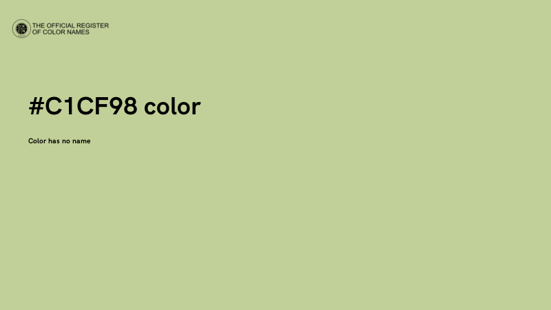 #C1CF98 color image