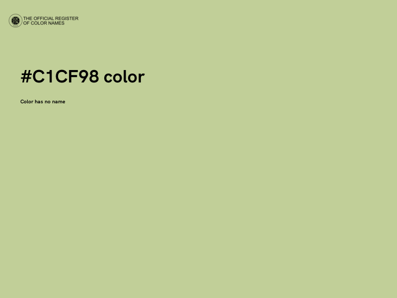 #C1CF98 color image
