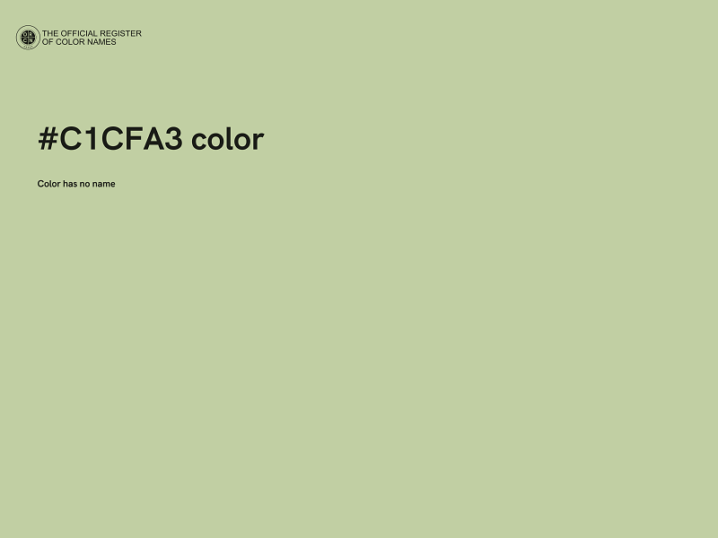 #C1CFA3 color image