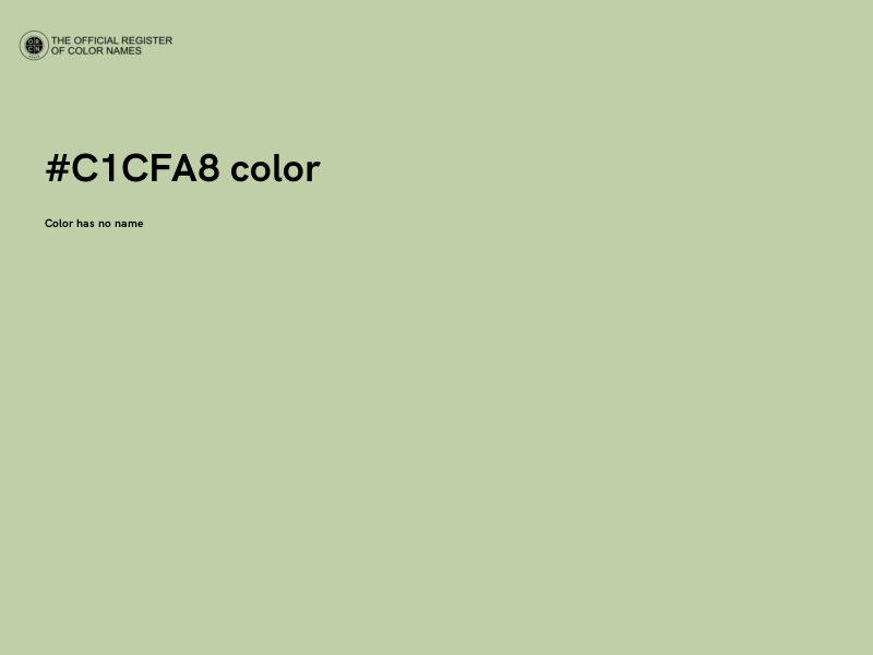 #C1CFA8 color image