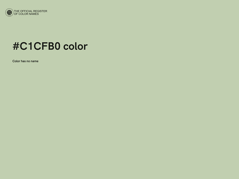 #C1CFB0 color image