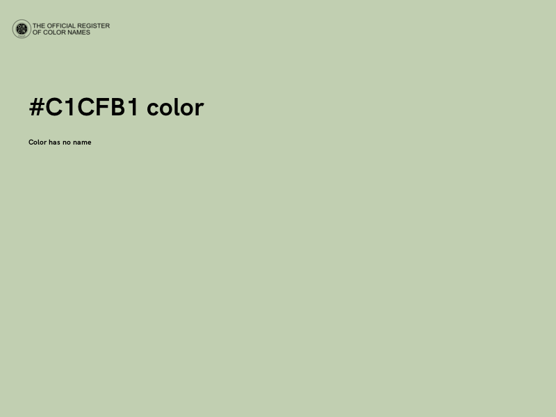 #C1CFB1 color image