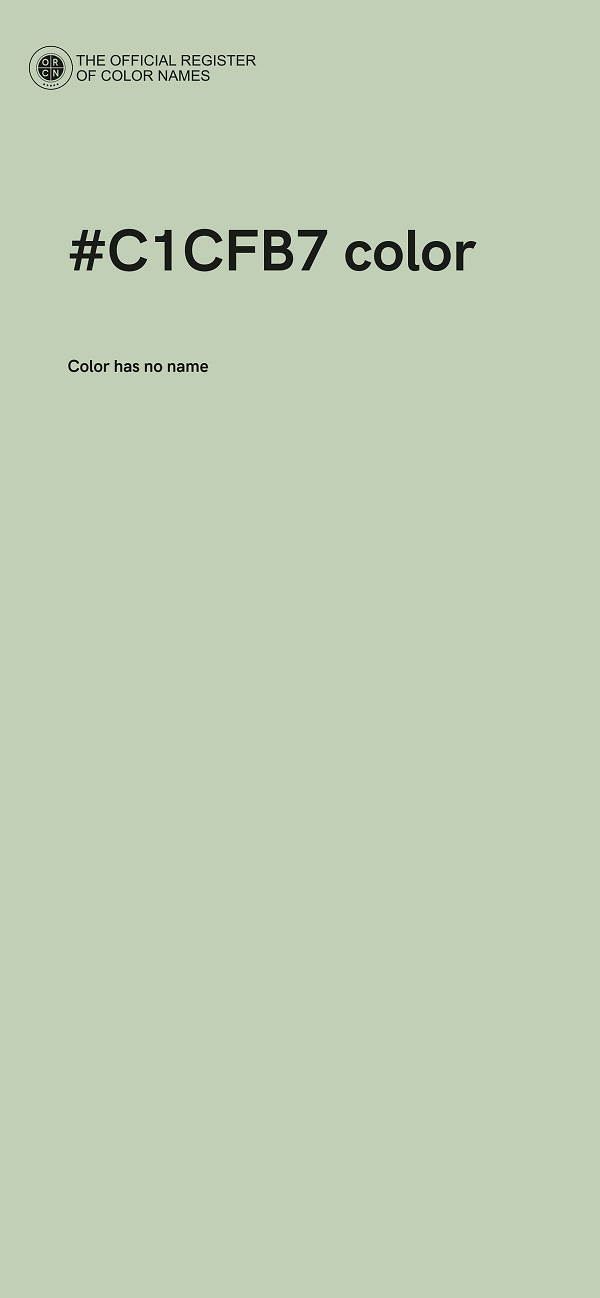 #C1CFB7 color image