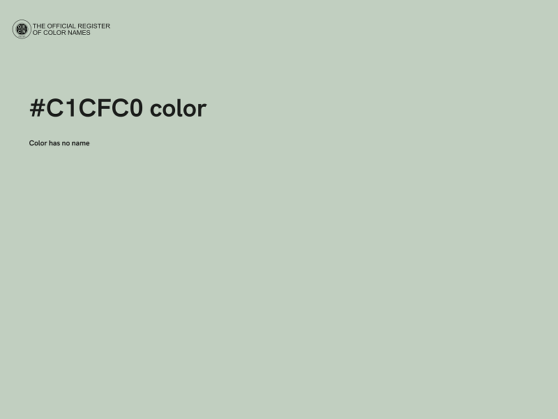 #C1CFC0 color image