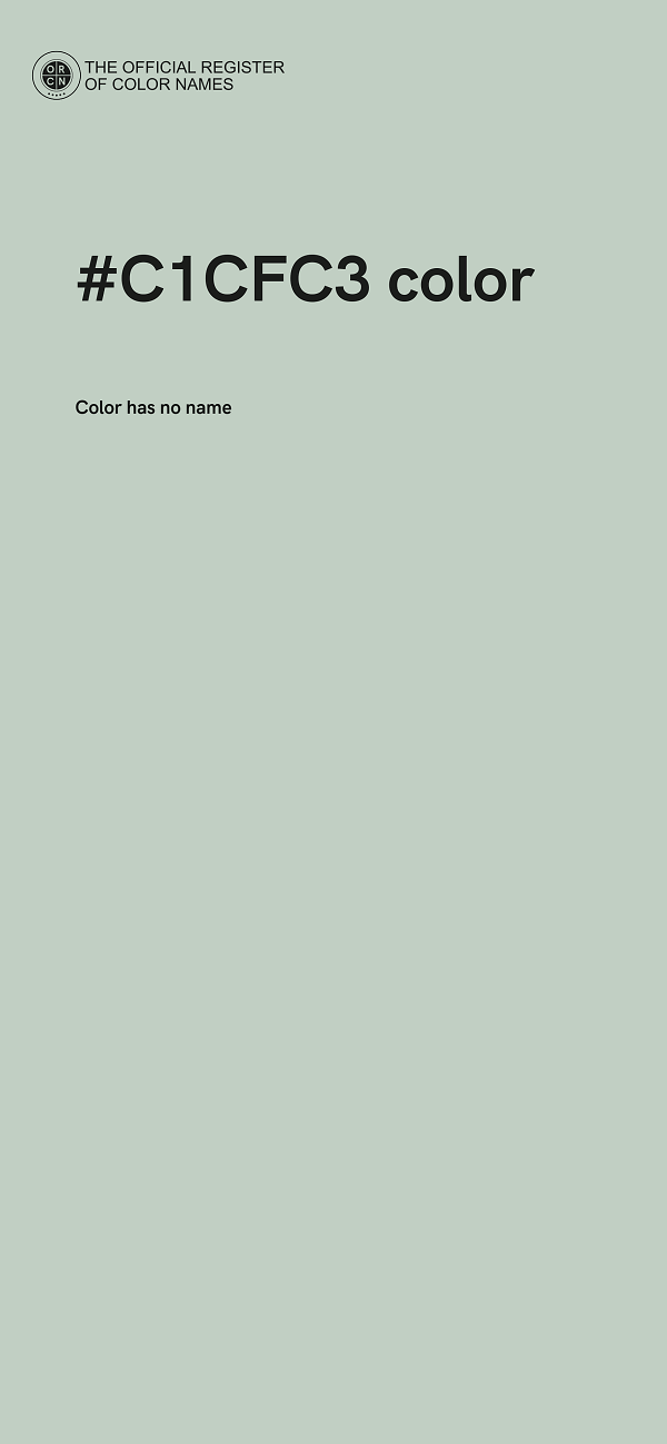 #C1CFC3 color image