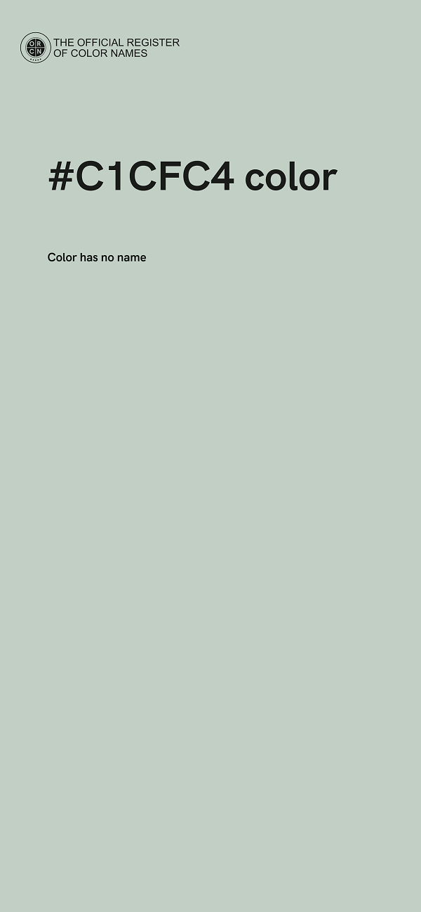 #C1CFC4 color image