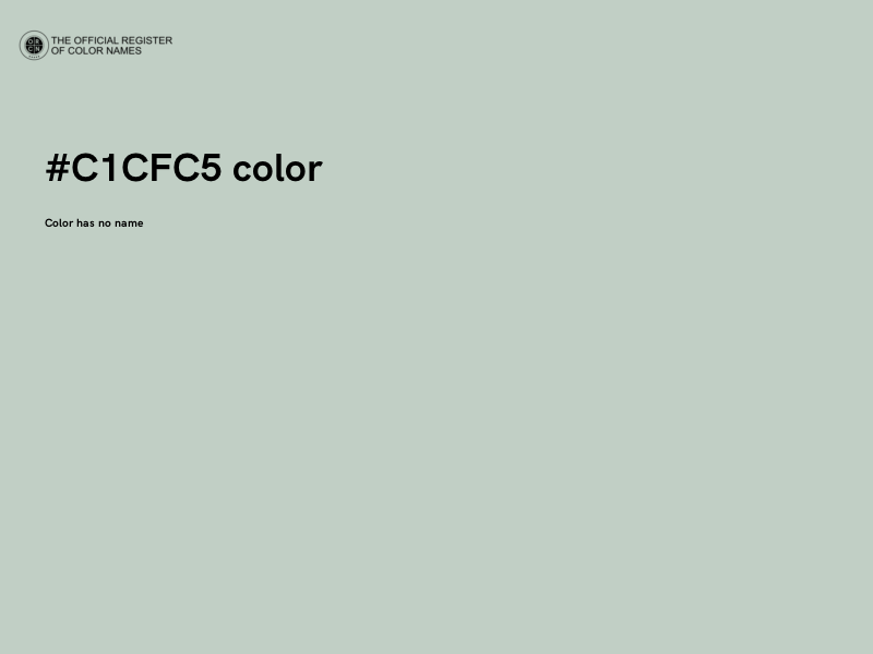 #C1CFC5 color image