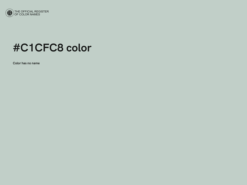 #C1CFC8 color image