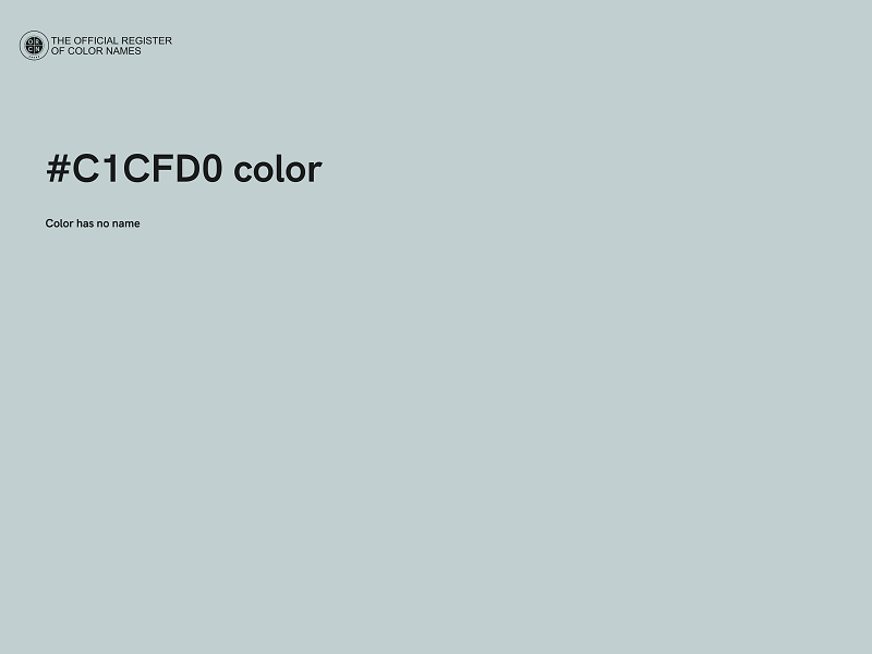 #C1CFD0 color image