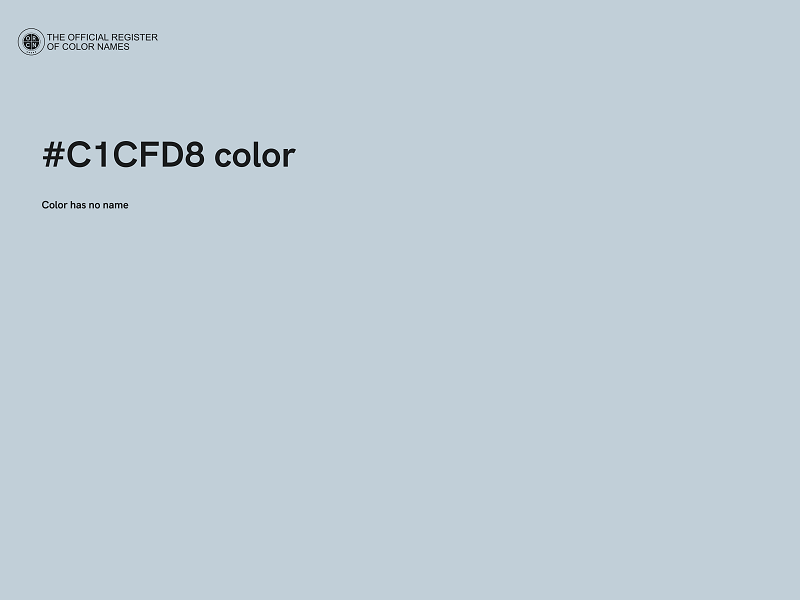 #C1CFD8 color image