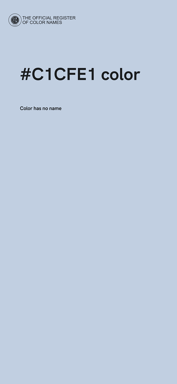 #C1CFE1 color image