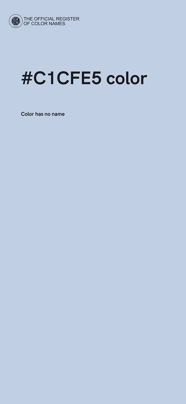 #C1CFE5 color image