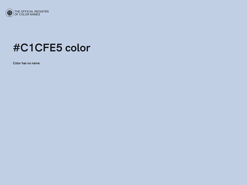 #C1CFE5 color image
