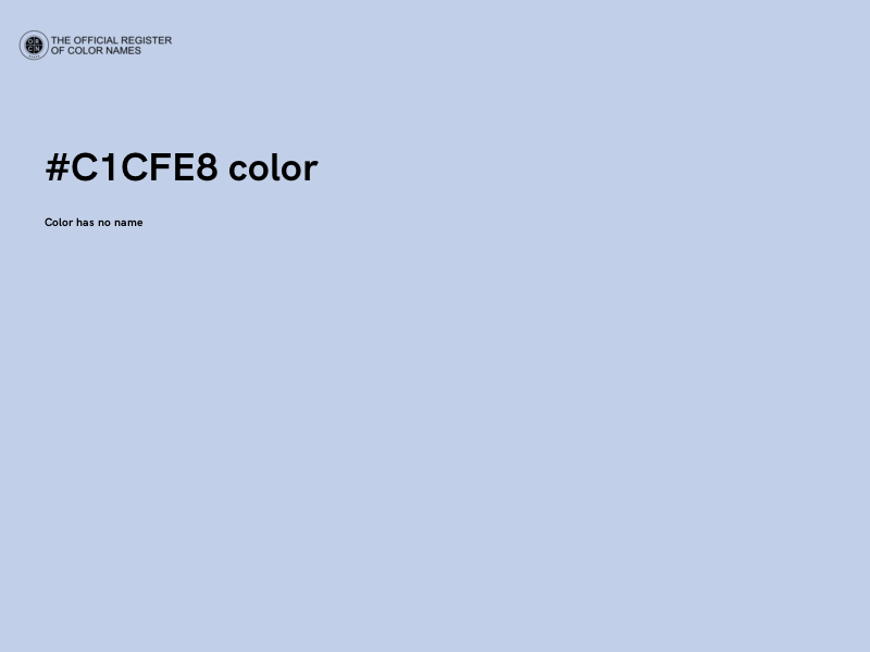 #C1CFE8 color image