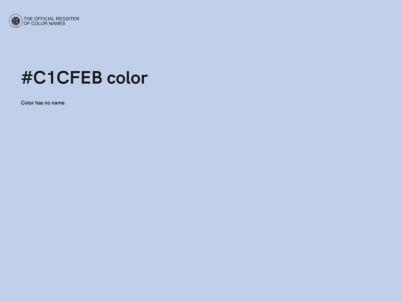 #C1CFEB color image