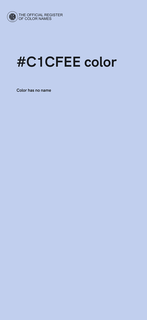 #C1CFEE color image