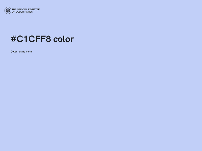 #C1CFF8 color image