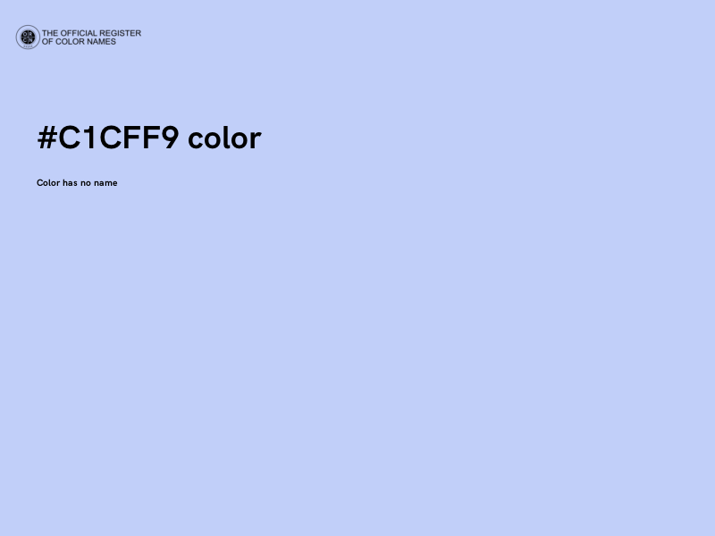#C1CFF9 color image