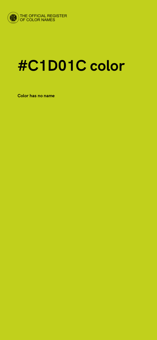 #C1D01C color image