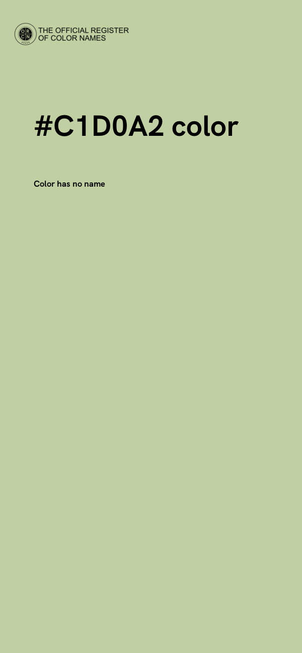#C1D0A2 color image