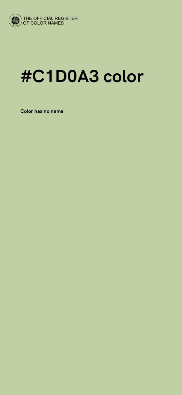 #C1D0A3 color image
