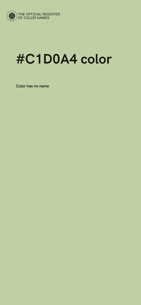 #C1D0A4 color image