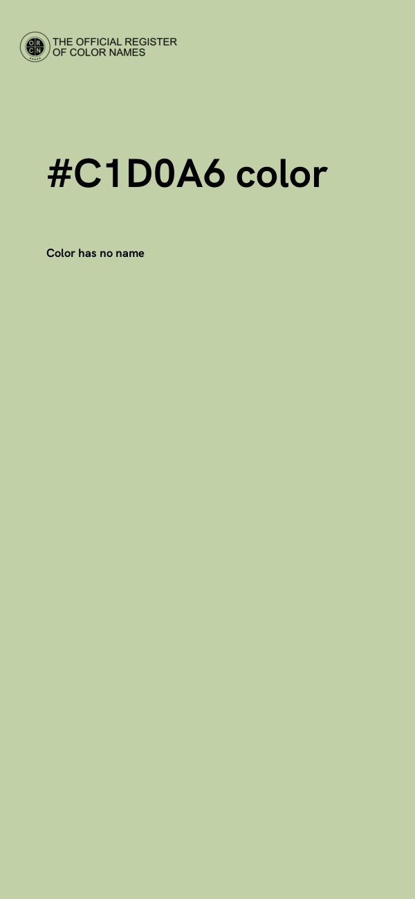 #C1D0A6 color image