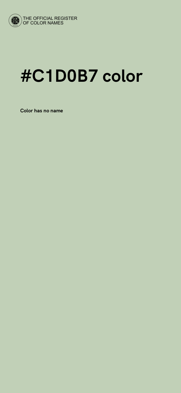 #C1D0B7 color image