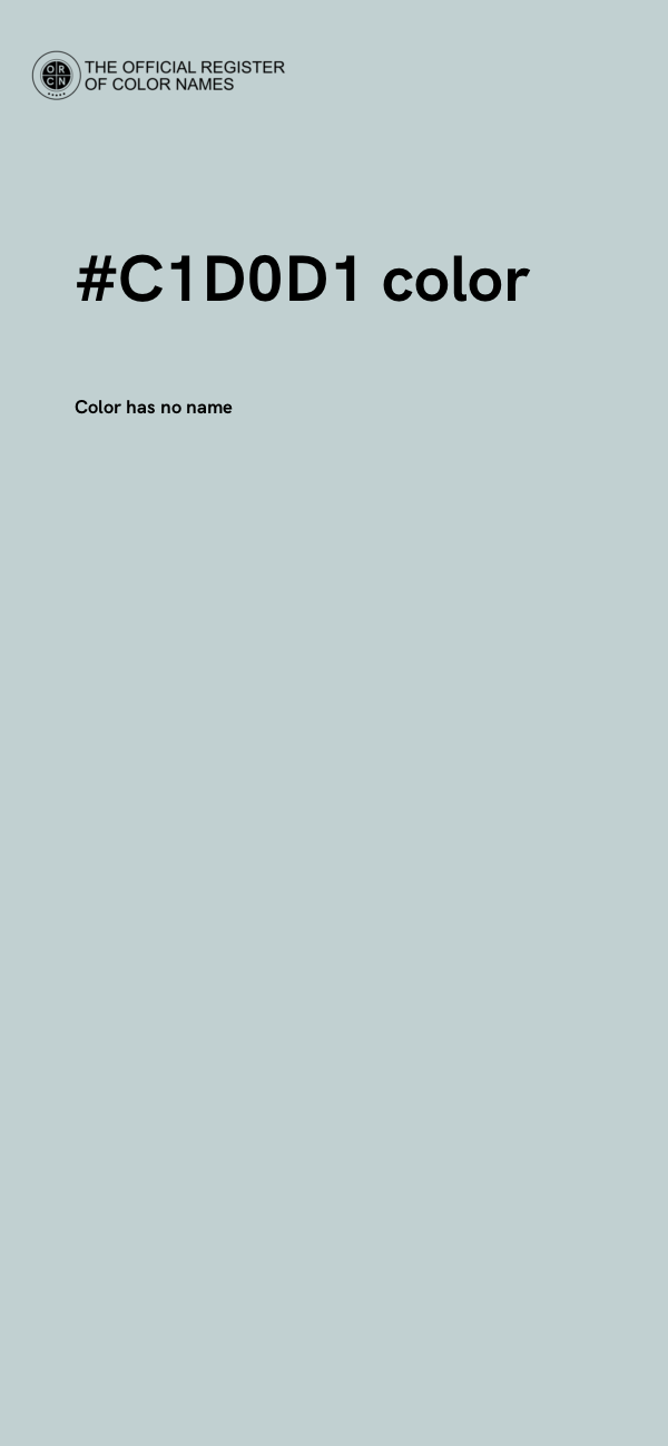 #C1D0D1 color image