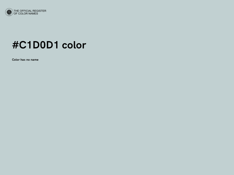 #C1D0D1 color image