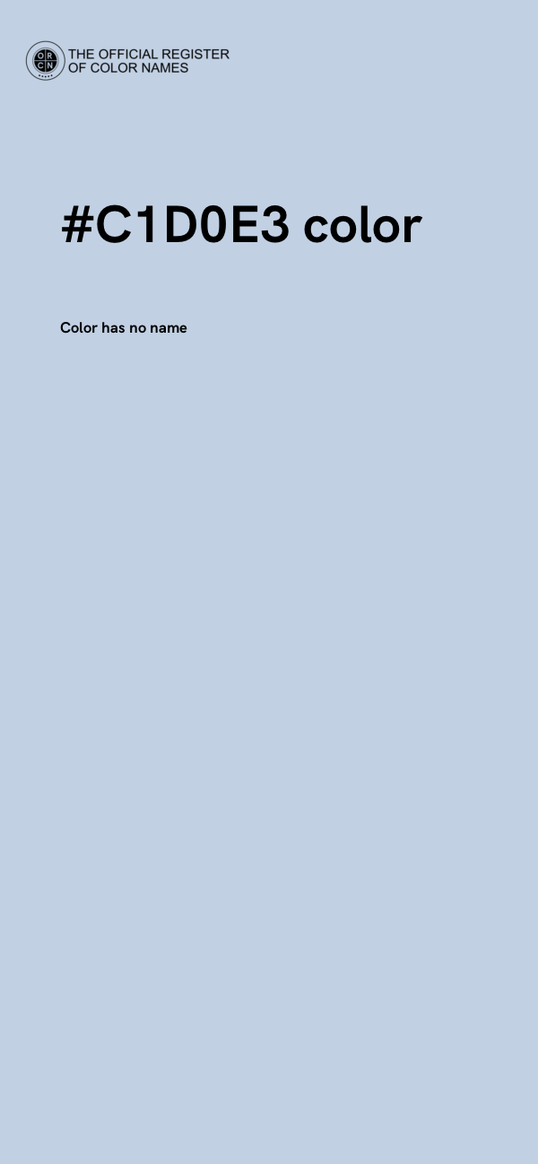 #C1D0E3 color image