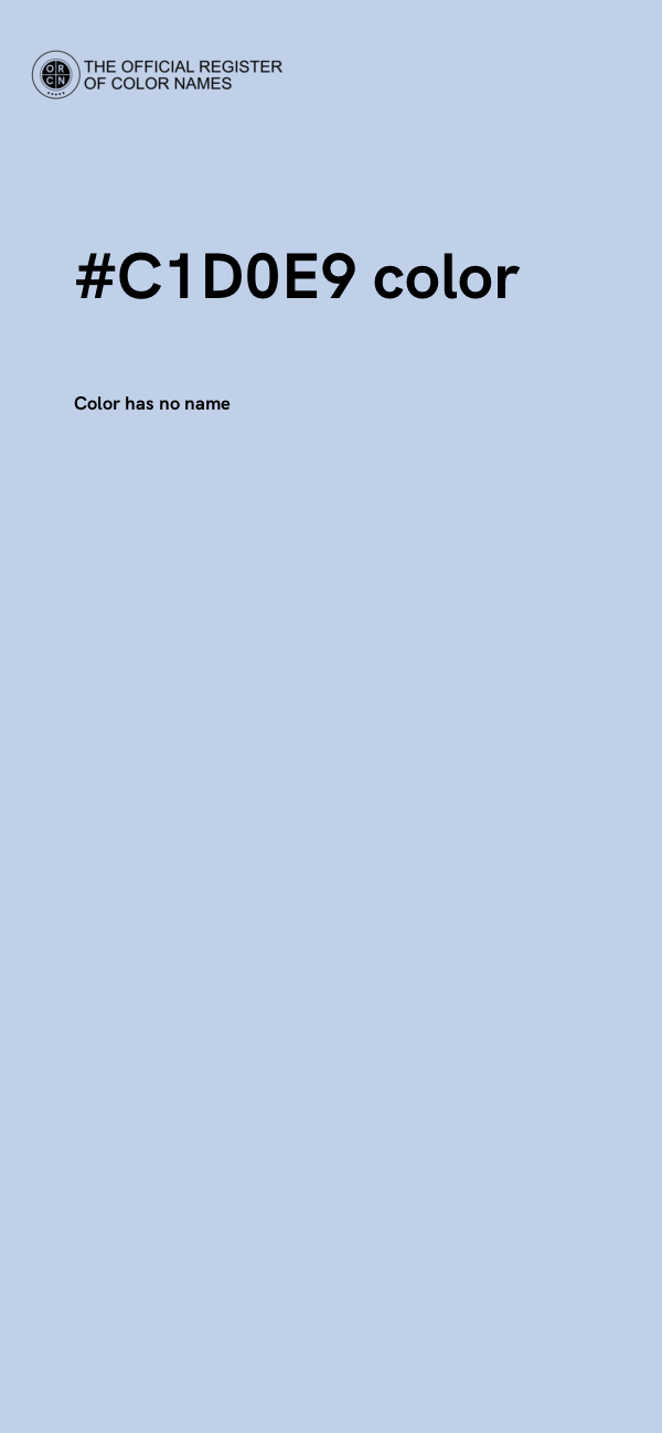#C1D0E9 color image