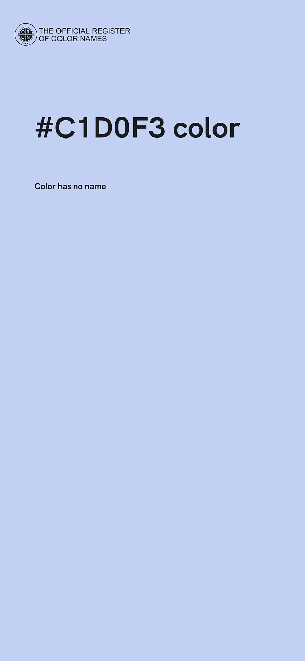 #C1D0F3 color image