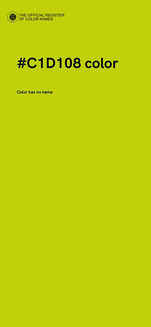 #C1D108 color image