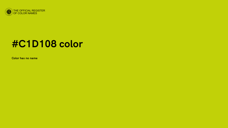 #C1D108 color image