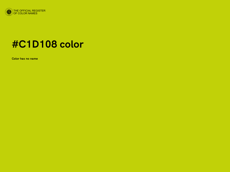 #C1D108 color image