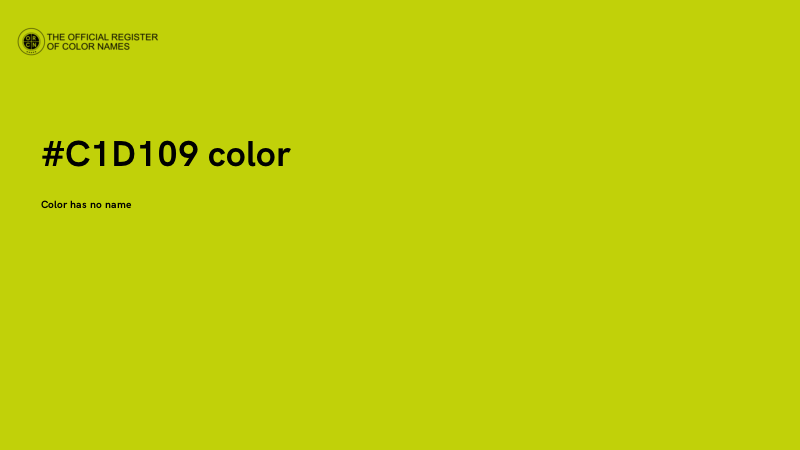 #C1D109 color image