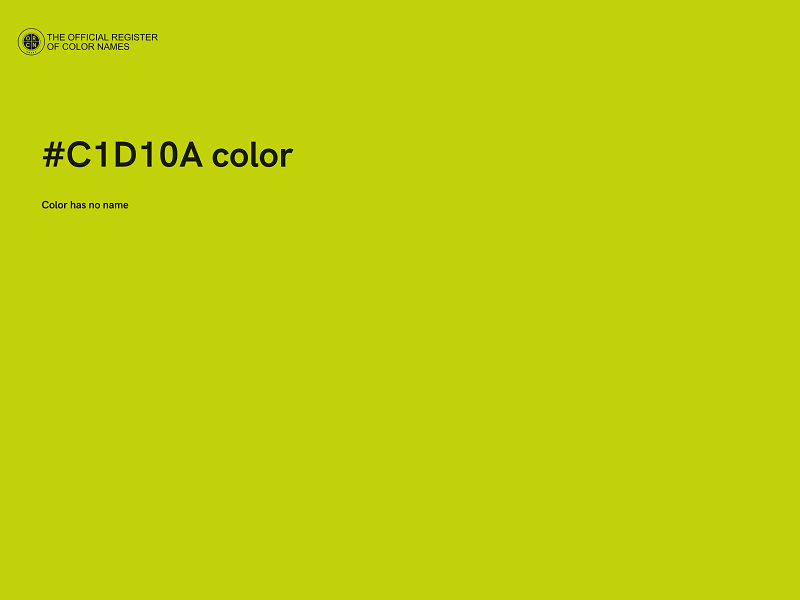 #C1D10A color image