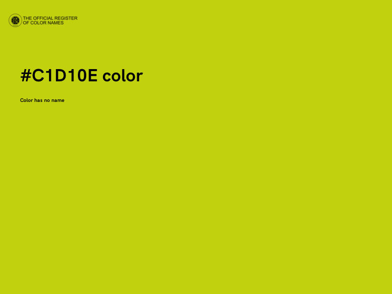 #C1D10E color image