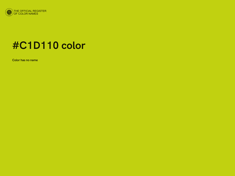#C1D110 color image